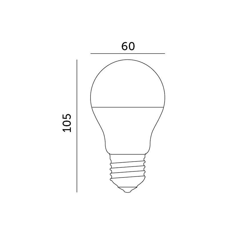 LED Žárovka E27/8,5W/230V 3000K