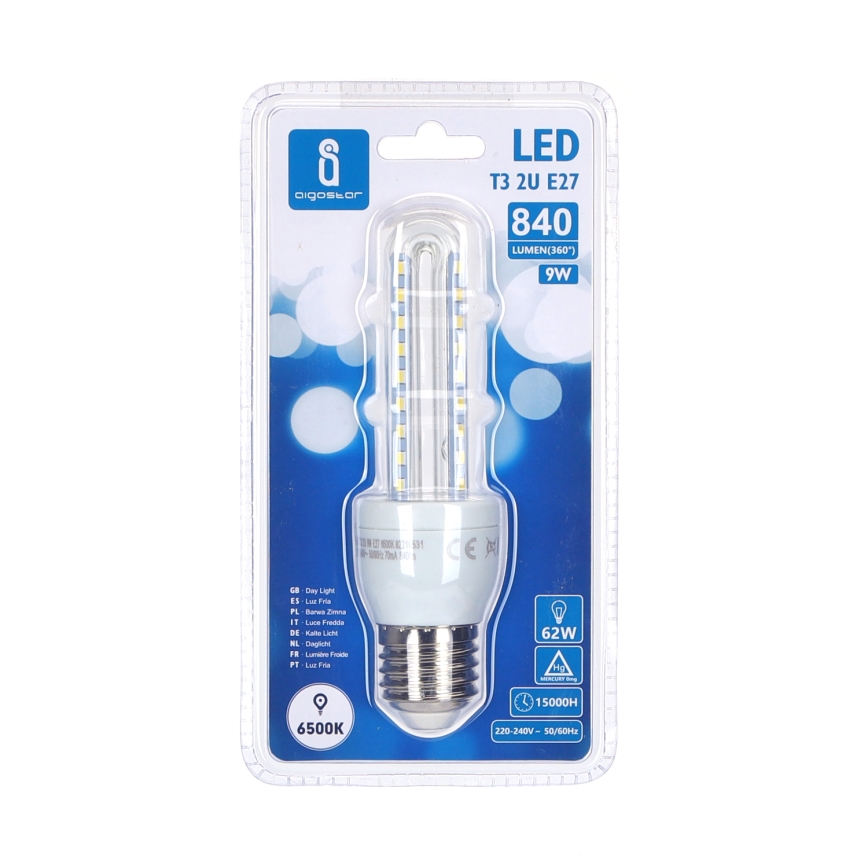 LED Žárovka E27/9W/230V 6500K - Aigostar