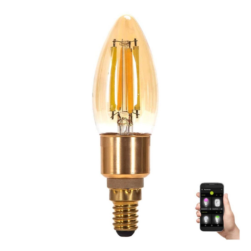 LED Žárovka FILAMENT C35 E14/4,5W/230V 2700-6500K - Aigostar