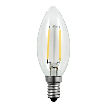 LED Žárovka FILAMENT C37 E14/2W/230V 3000K