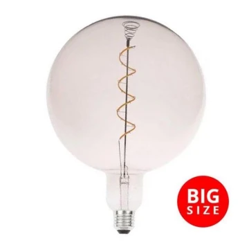 LED Žárovka FILAMENT SPIRAL SMOKE G200 E27/4W/230V 2000K