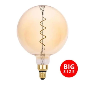 LED Žárovka FILAMENT SPIRAL VINTAGE G200 E27/4W/230V 2000K