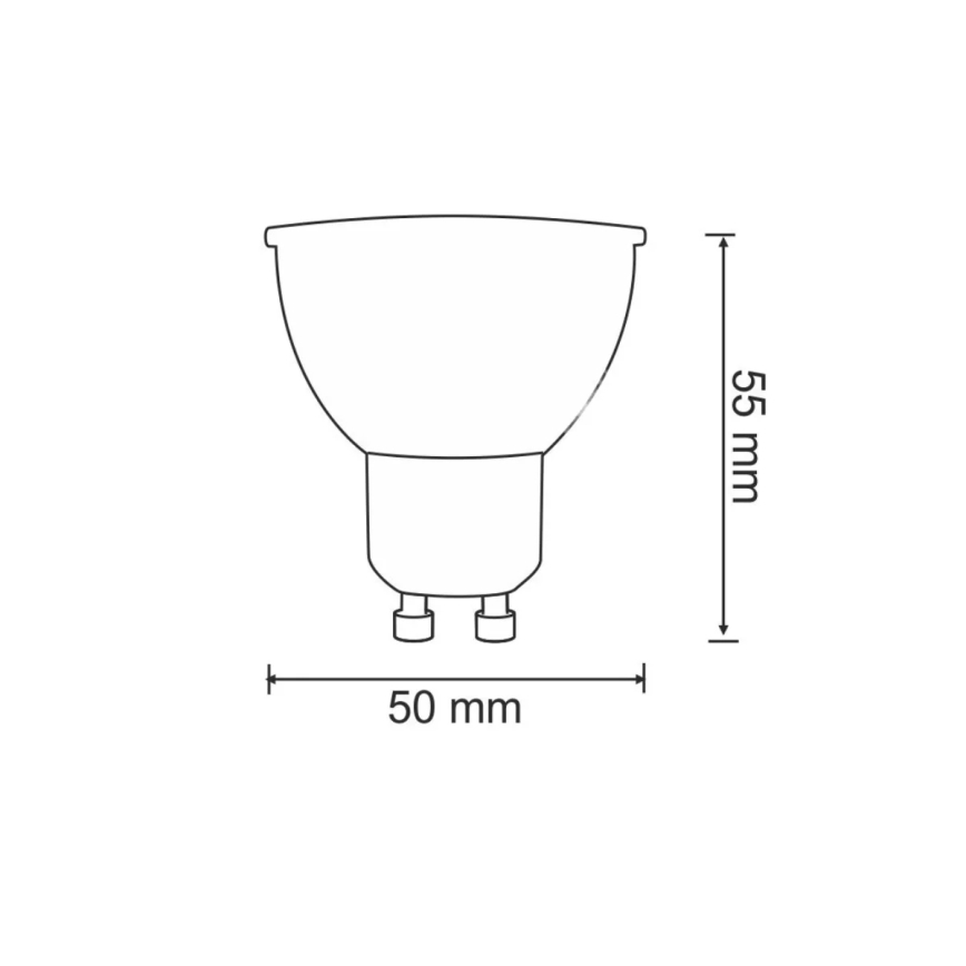 LED Žárovka GU10/7W/230V 4000K