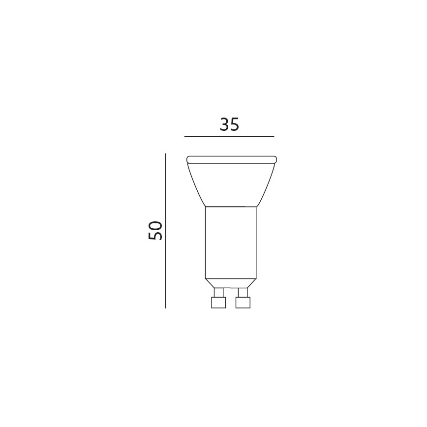 LED Žárovka GU10-MR11/4W/230V 4000K