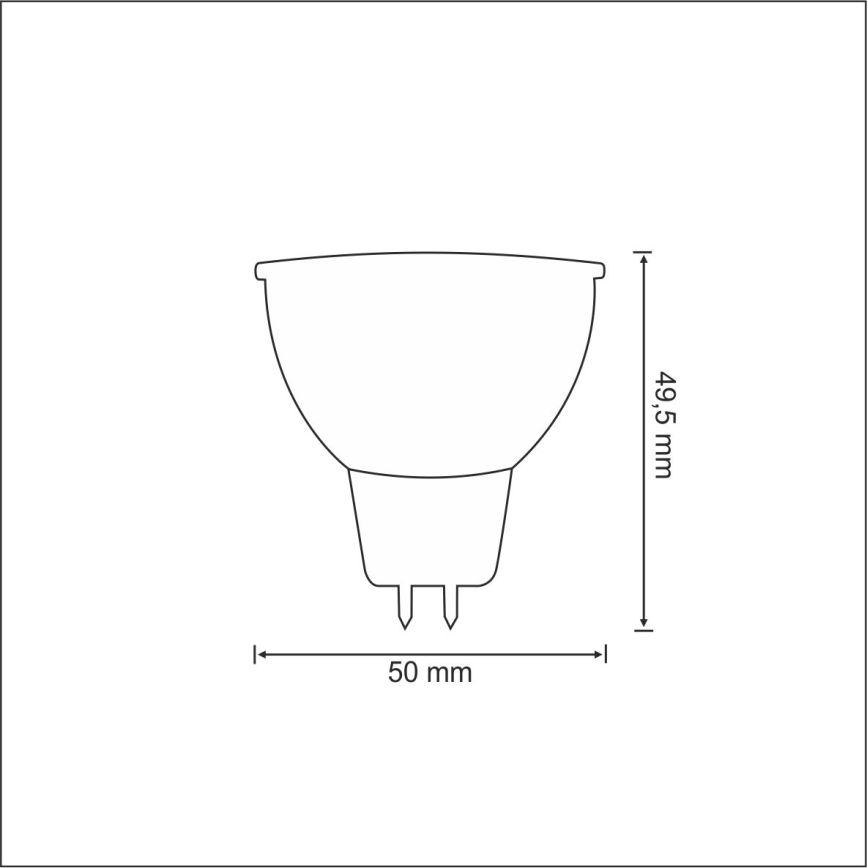 LED Žárovka GU5,3/MR16/2,6W/12V