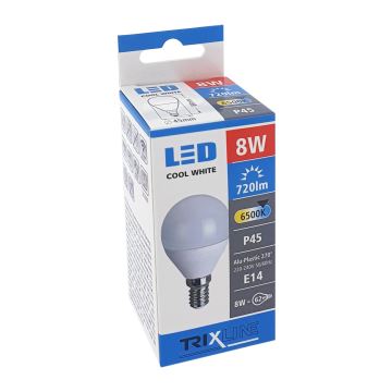 LED Žárovka P45 E14/8W/230V 6500K