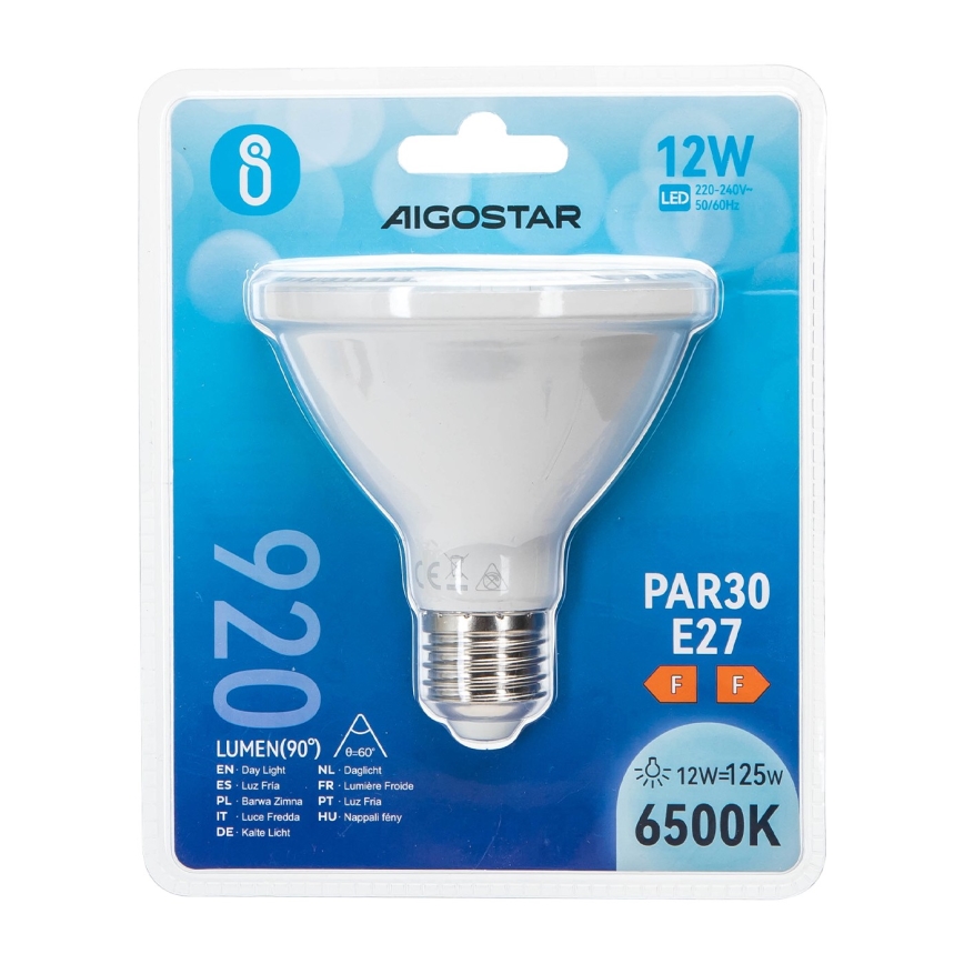 LED Žárovka PAR30 E27/12W/230V 6500K - Aigostar