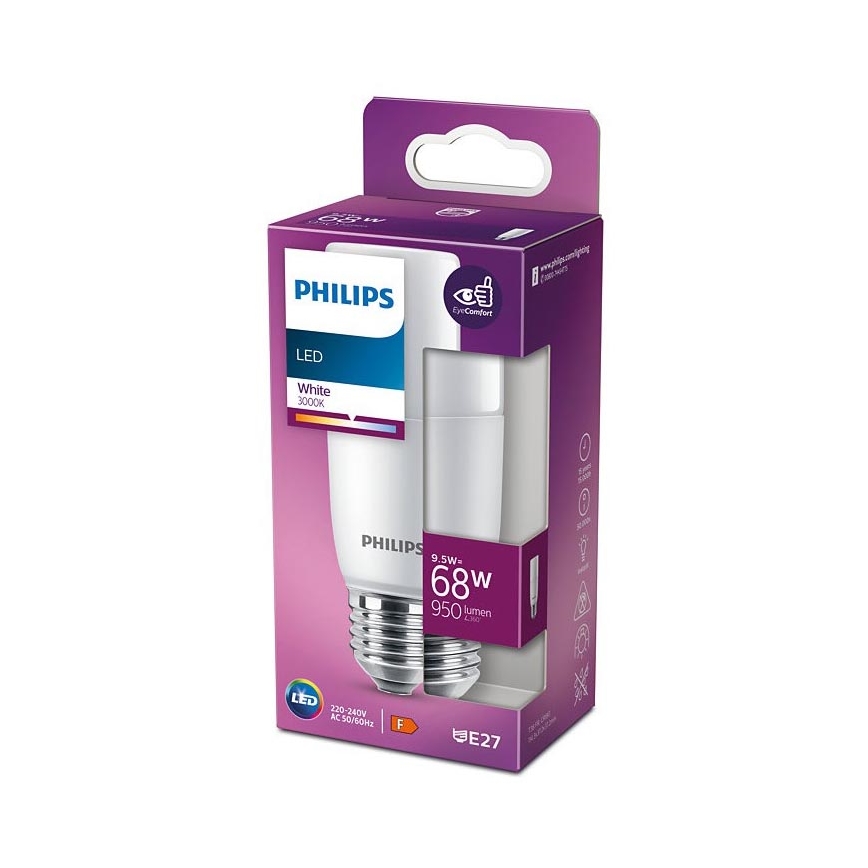 LED Žárovka Philips E27/9,5W/230V 3000K