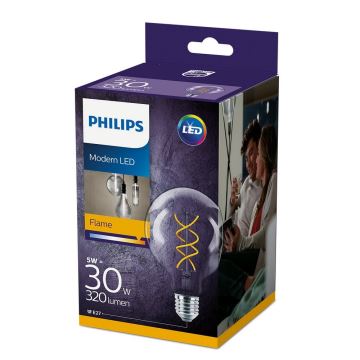 LED Žárovka Philips VINTAGE G95 E27/5W/230V 2200K