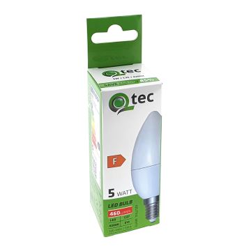 LED Žárovka Qtec C35 E14/5W/230V 4200K