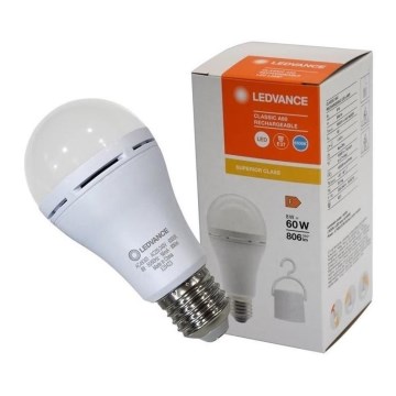 LED Žárovka RECHARGEABLE A60 E27/8W/230V 6500K - Ledvance