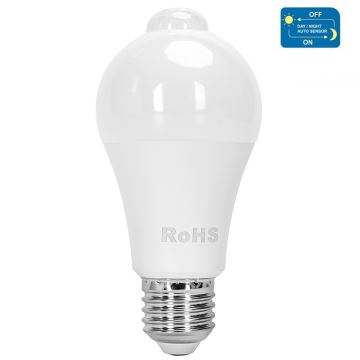 LED Žárovka se senzorem pohybu a soumraku A60 E27/12W/230V 3000K - Aigostar