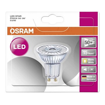 LED Žárovka STAR GU10/4,3W/230V 2700K - Osram