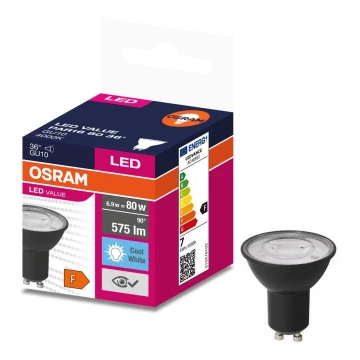 LED Žárovka VALUE PAR16 GU10/6,9W/230V 6500K 36° - Ledvance