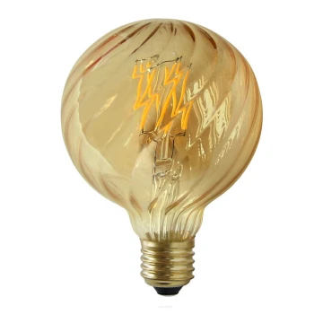 LED Žárovka VINTAGE AMBER G95 E27/4W/230V 2700K