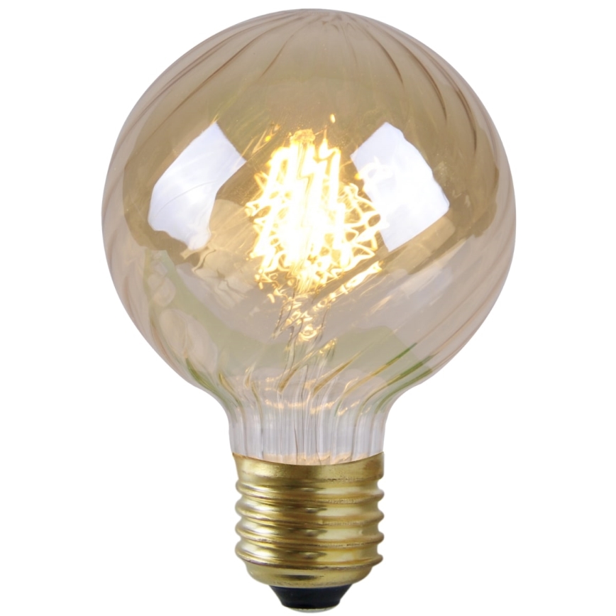 LED Žárovka VINTAGE AMBER G95 E27/4W/230V 2700K