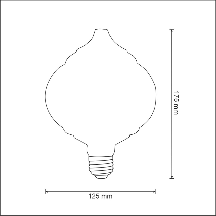 LED Žárovka VINTAGE E27/4W/230V 2700K