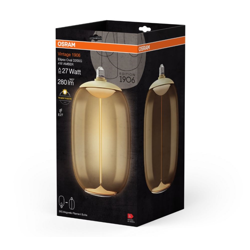 LED Žárovka VINTAGE FILAMENT E27/4W/230V 2700K - Osram