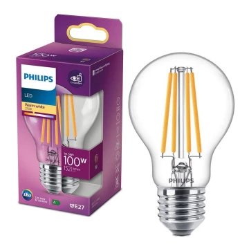 LED Žárovka VINTAGE Philips A60 E27/10,5W/230V 2700K