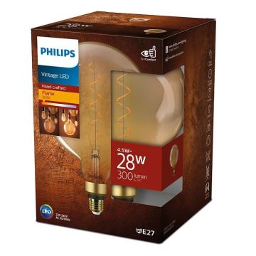 LED Žárovka VINTAGE Philips E27/4,5W/230V 1800K