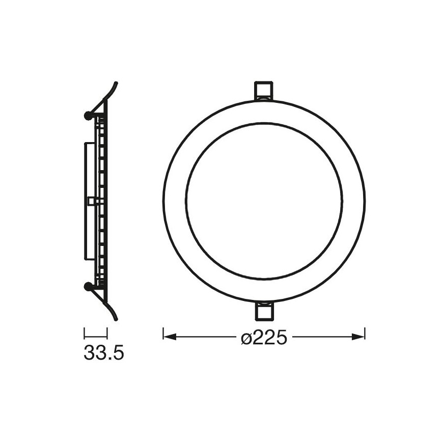 Ledvance - LED Podhledové svítidlo SLIM LED/22W/230V 6500K