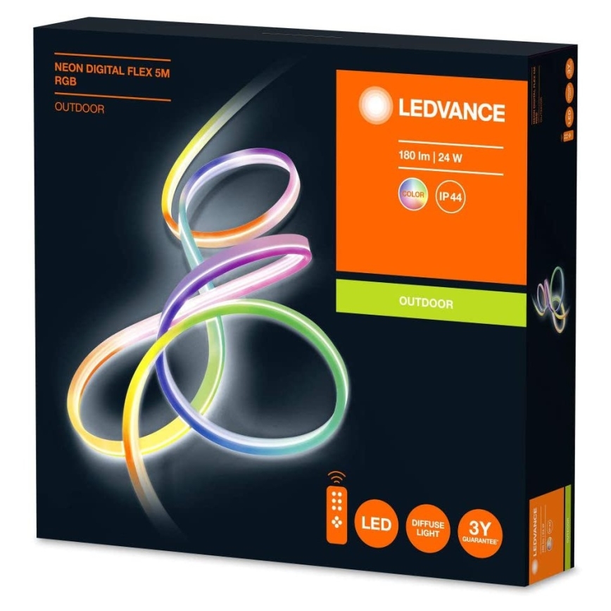 Ledvance - LED RGB Stmívatelný venkovní pásek FLEX 5m LED/23W/230V IP44 + dálkové ovládání