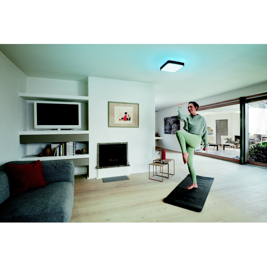 Ledvance - LED RGBW Stmívatelné stropní svítidlo SMART+ ORBIS LED/28W/230V 3000-6500K Wi-Fi černá