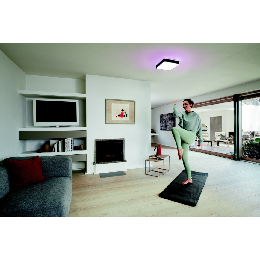 Ledvance - LED RGBW Stmívatelné stropní svítidlo SMART+ ORBIS LED/28W/230V 3000-6500K Wi-Fi černá