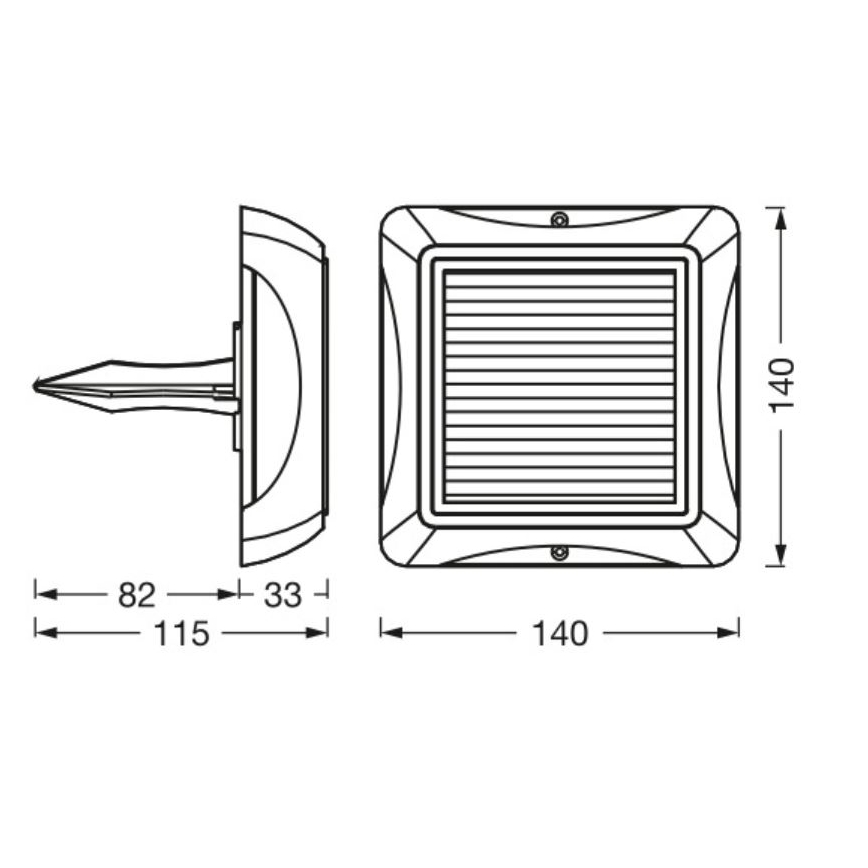 Ledvance - LED Stmívatelná solární lampa ENDURA STYLE SOLAR LED/1,2W/3,7V IP65