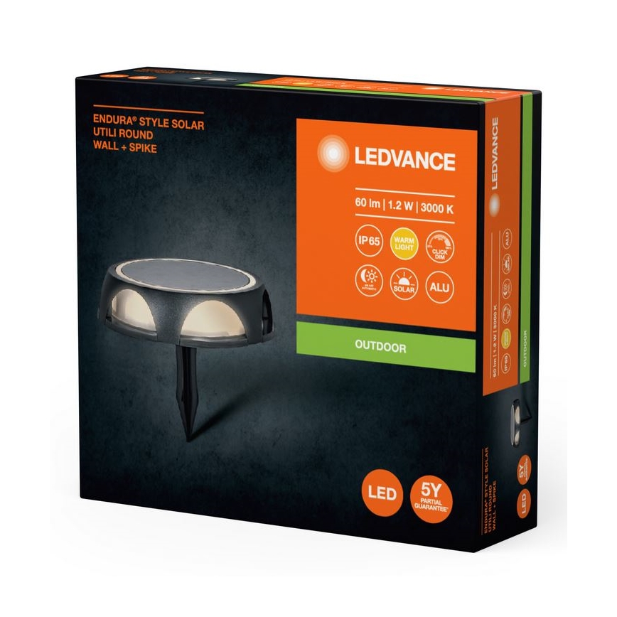 Ledvance - LED Stmívatelná solární lampa ENDURA STYLE SOLAR LED/1,2W/3,7V IP65
