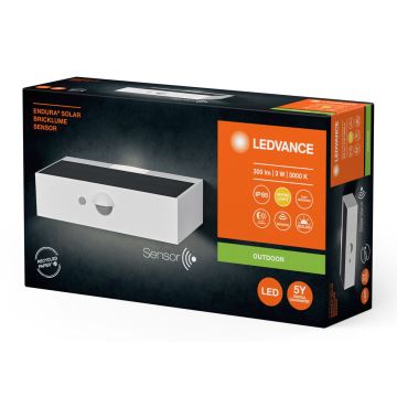 Ledvance - LED Solární nástěnné svítidlo se senzorem ENDURA SOLAR LED/3W/4,2V IP65