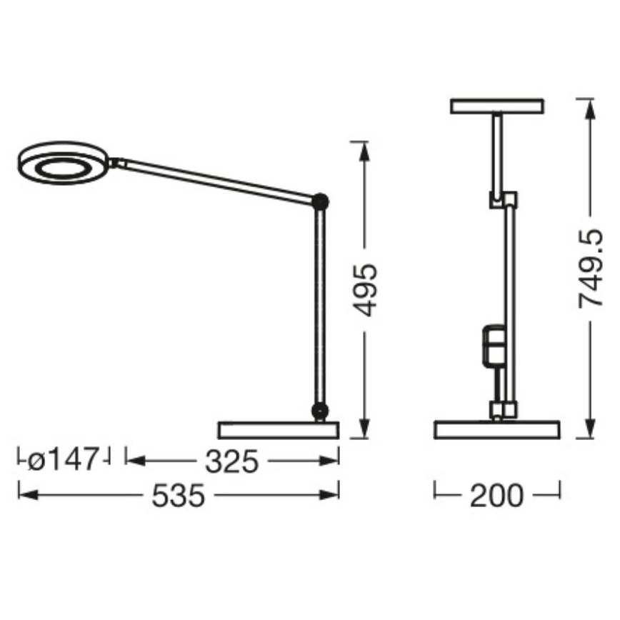 Ledvance - LED Stmívatelná dotyková stolní lampa SUN@HOME LED/20W/230V 2200-5000K CRI 95 Wi-Fi