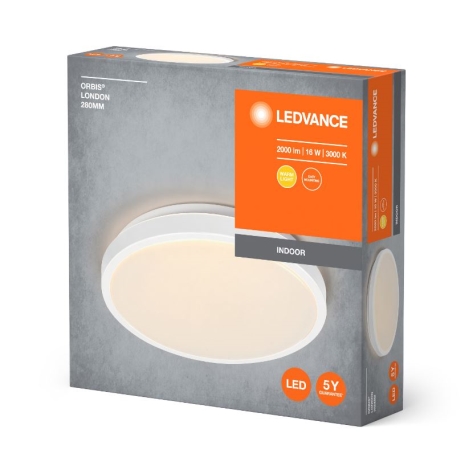 Ledvance - LED Stropní svítidlo ORBIS LONDON LED/16W/230V bílá
