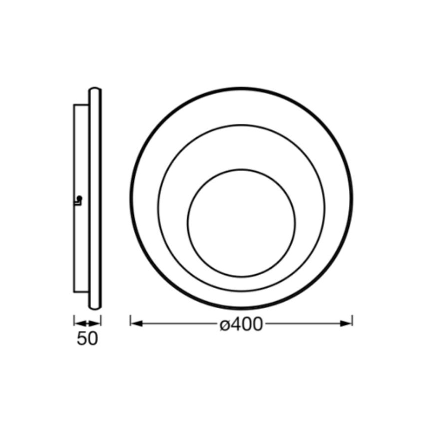 Ledvance - LED Stropní svítidlo ORBIS SPIRAL LED/27W/230V