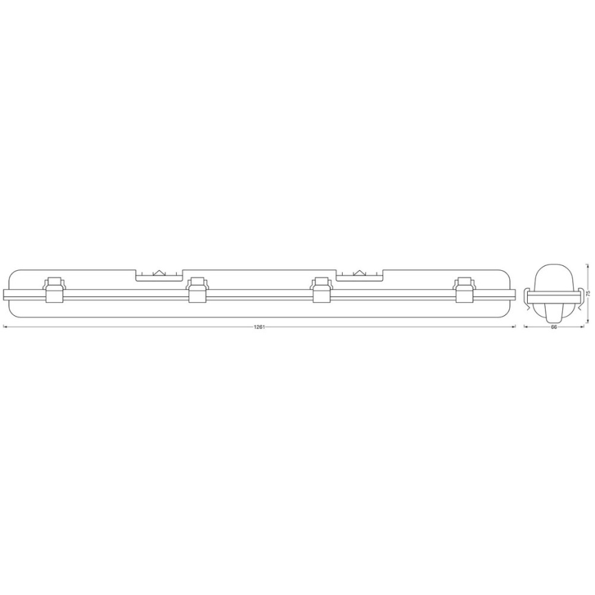 Ledvance - LED Technické svítidlo se senzorem SUBMARINE 1xG13/16W/230V IP65