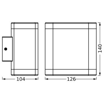 Ledvance - LED Venkovní nástěnné svítidlo ENDURA STYLE DALLAS LED/9W/230V IP44