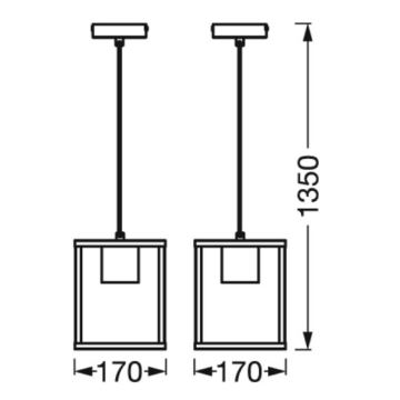 Ledvance - Lustr na lanku DECOR NAIROBI 1xE27/15W/230V gumovník