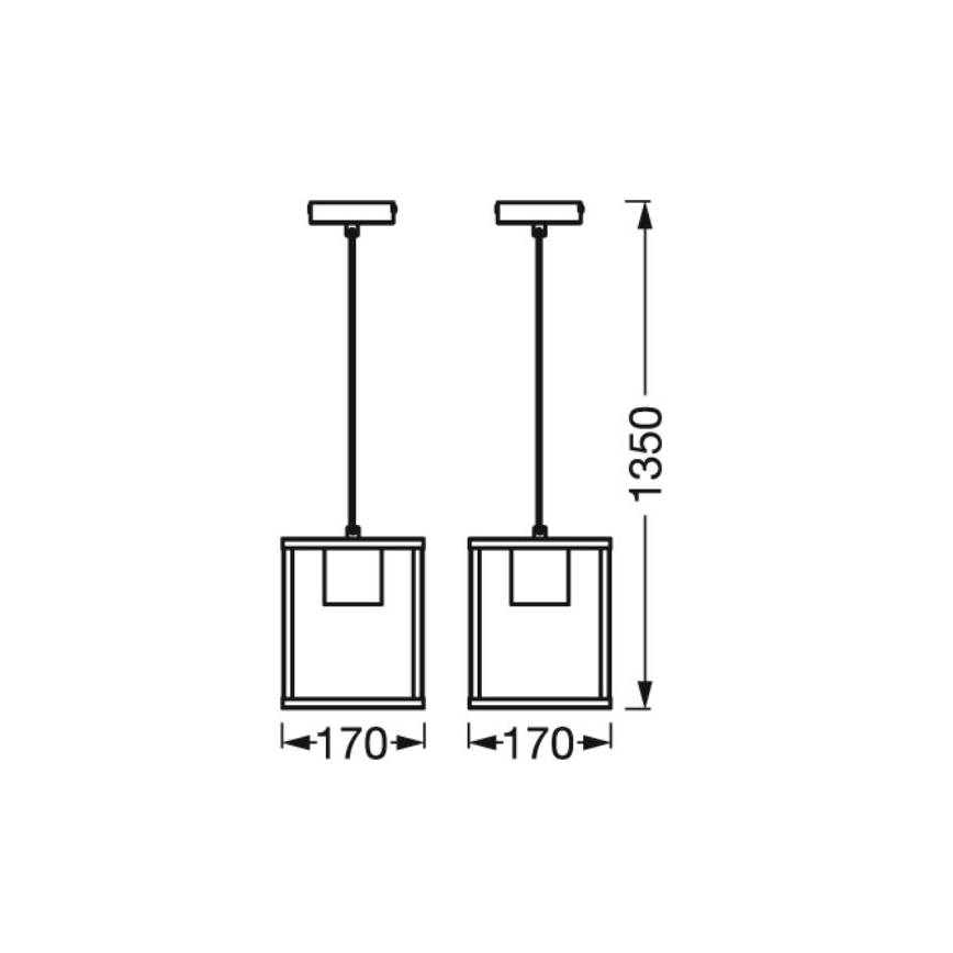 Ledvance - Lustr na lanku DECOR NAIROBI 1xE27/15W/230V gumovník