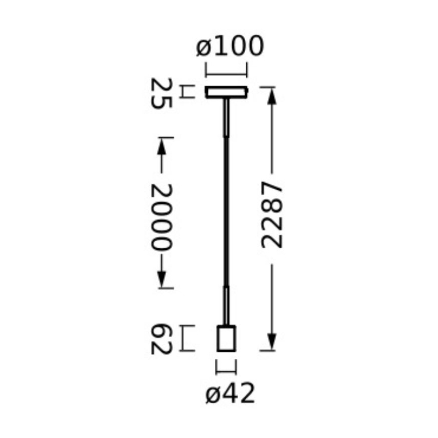 Ledvance - Lustr na lanku PENDULUM NEEDLE 1xE27/15W/230V