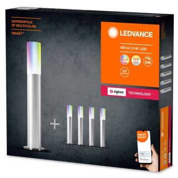 Ledvance - SADA 5x LED RGBW Stmívatelná venkovní lampa SMART+ GARDENPOLE LED/6W/230V IP44