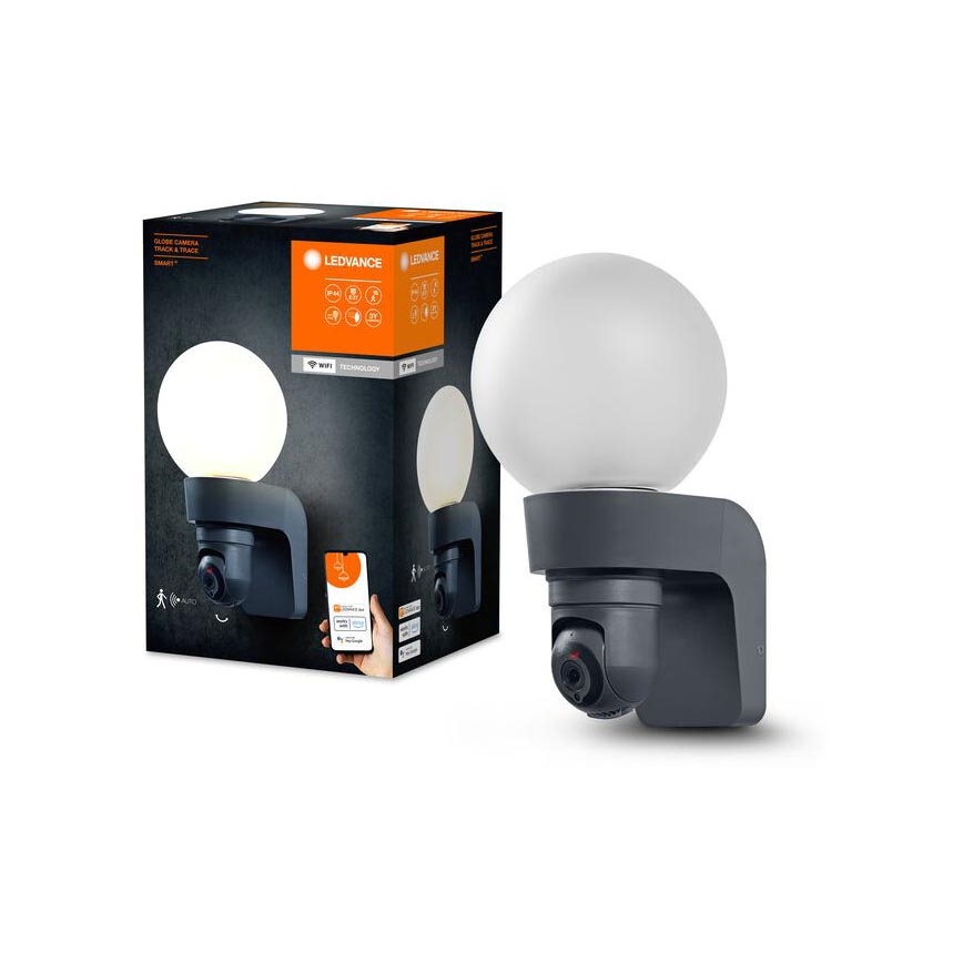 Ledvance - Stmívatelné venkovní svítidlo se senzorem a kamerou SMART+ 1xE27/15W/230V IP44 Wi-Fi