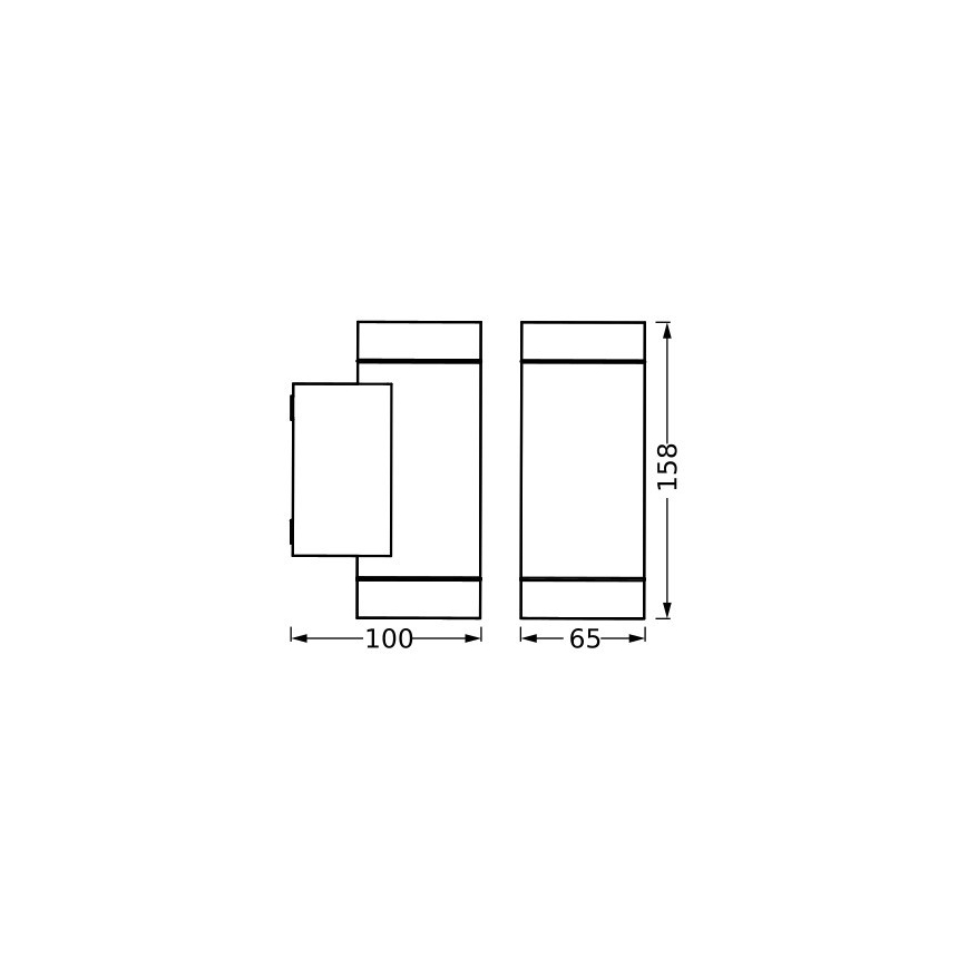 Ledvance - Venkovní nástěnné svítidlo ITYS 2xGU10/35W/230V IP65