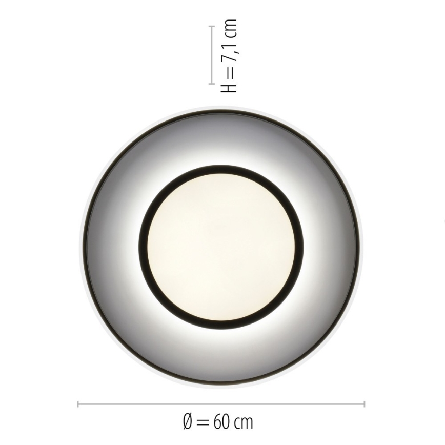 Leuchten Direkt 11627-18 - LED RGB Stmívatelné svítidlo ARENDA LED/31W/230V 2700-5000K + dálkové ovládání