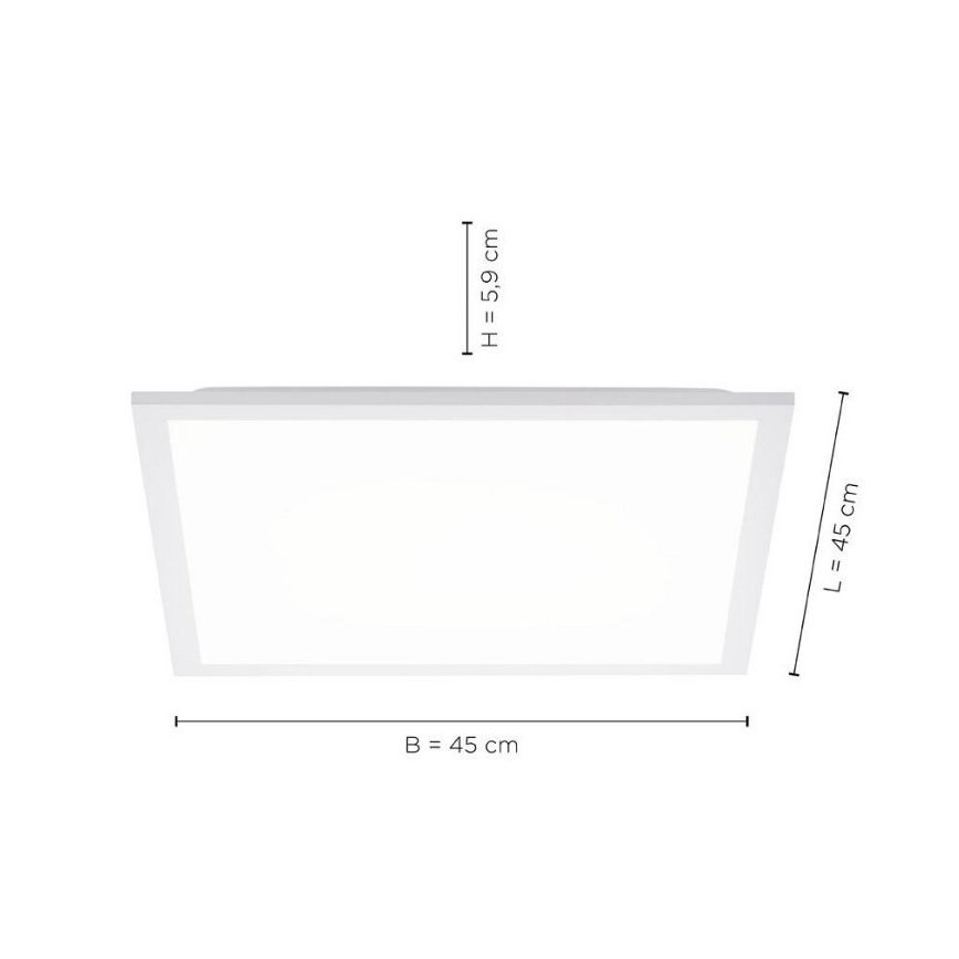 Leuchten Direkt 12201-16 - LED Stropní svítidlo FLAT LED/22W/230V