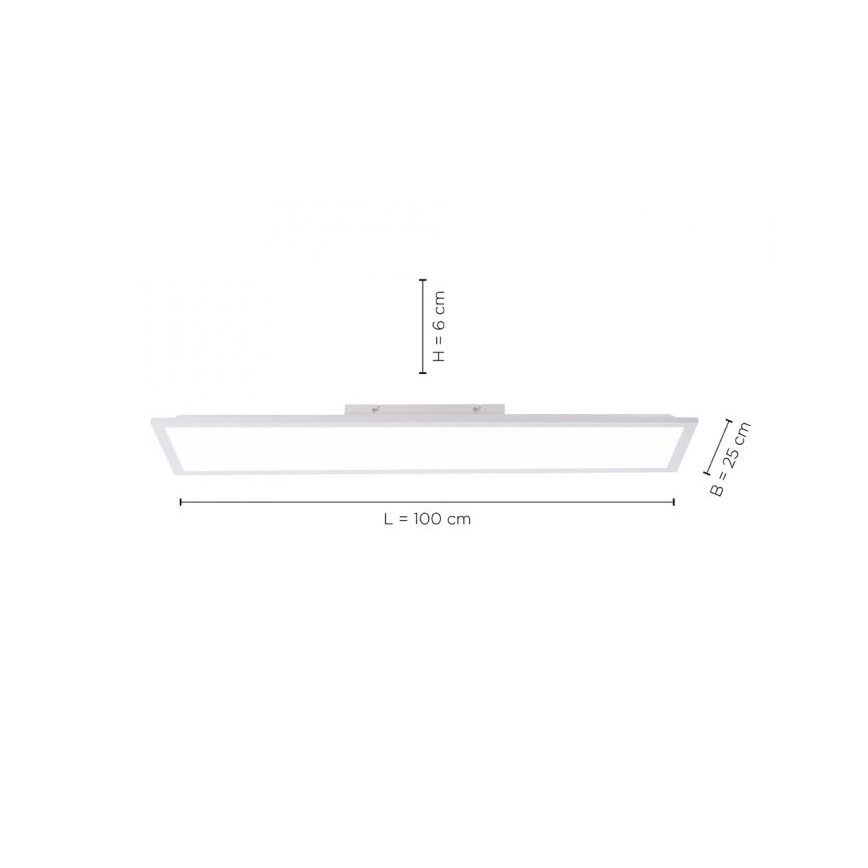 Leuchten Direkt 12204-16 - LED Přisazený panel FLAT LED/24W/230V