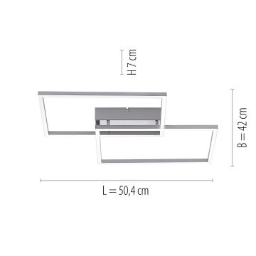 Leuchten Direkt 14018-55 - LED Stmívatelný přisazený lustr IVEN 2xLED/15W/230V + dálkové ovládání