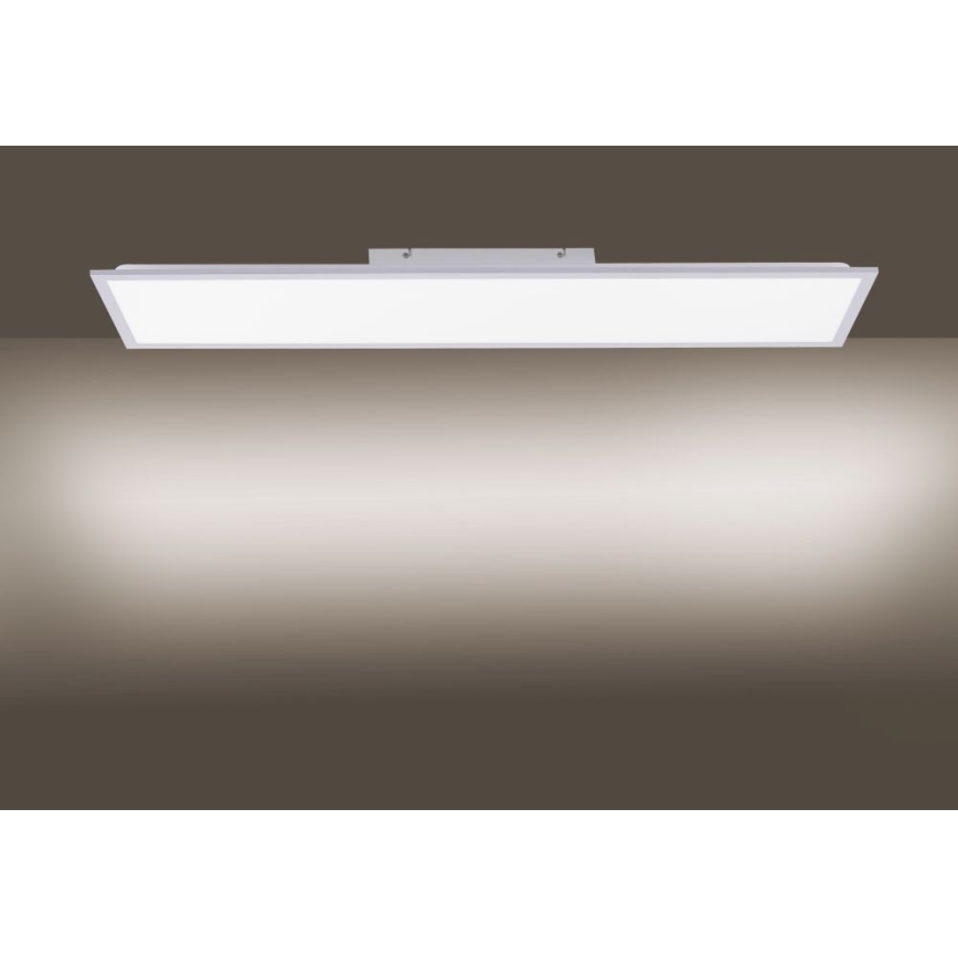 Leuchten Direkt 14757-21- LED Stmívatelný přisazený panel FLAT LED/36W/230V 2700-5000K stříbrná + dálkové ovládání