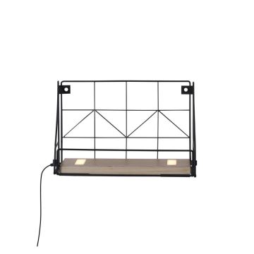 Leuchten Direkt 15276-18 - Police s LED osvětlením BOARD 2xLED/1,75W/230V 30 cm eukalyptus