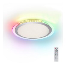 Leuchten Direkt 15411-21- LED RGB Stmívatelné stropní svítidlo CYBA LED/26W/230V + dálkové ovládání