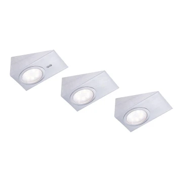 Leuchten Direkt 84111-55-3 - SADA 3x LED Osvětlení nábytku se senzorem THEO LED/3,6W/230V